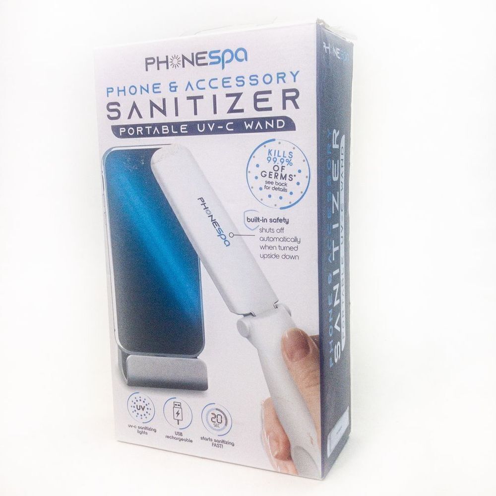 New In Box Phonespa Phone Sanitizer Portable UV-C Wand
